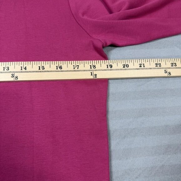 SEG'MENTS Shirt Womens XL Pink 100% Cotton 3/4 Sleeve Boat Neck Top Casual - Picture 4 of 8